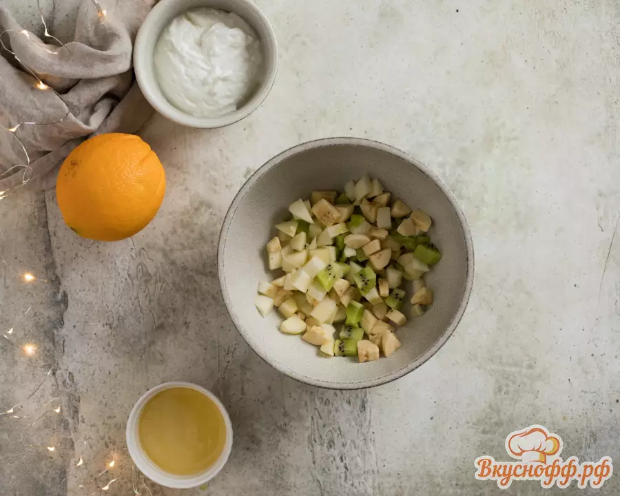 Фруктовый салат с йогуртом - простой и вкусный рецепт с пошаговыми фото